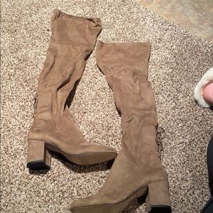 High knee never worn taupe aldo boots